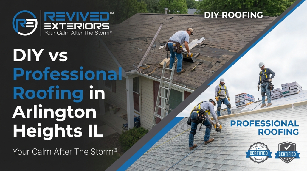 DIY vs professional roofing in Arlington Heights IL