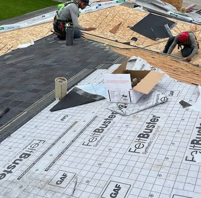 Roofing Contractors on roof Buffalo Grove IL
